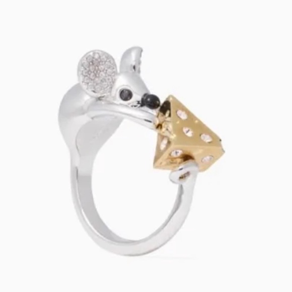 $89 Kate Spade Year of the Rat Ring in silver and gold - Picture 1 of 5